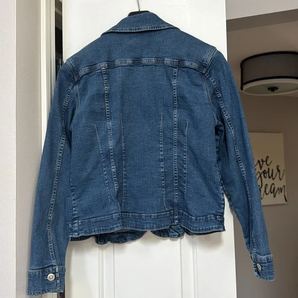 Christopher & Banks Blue Jean Jacket - Picture 3 of 3